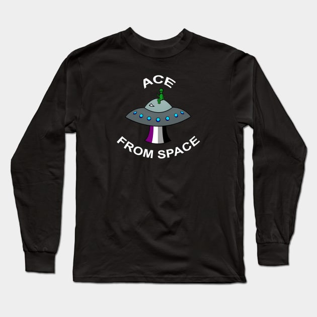 Ace From Space Alien Long Sleeve T-Shirt by MythicalPride